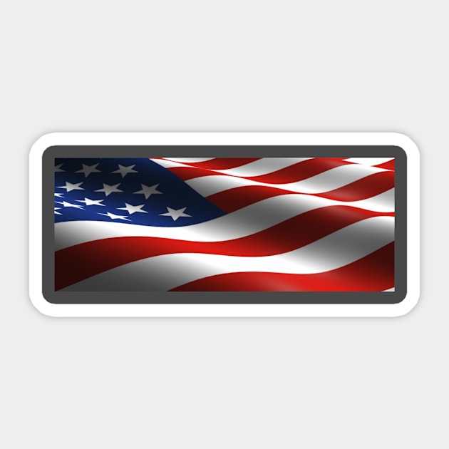 American Flag Sticker by Torygretchen